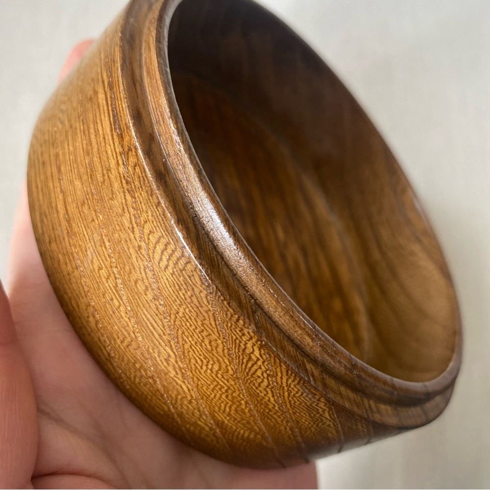 Vintage Patty By Edna Hibel Wood Round Box Trinket/Vanity/Jewelry Signed wood - Picture 10 of 14